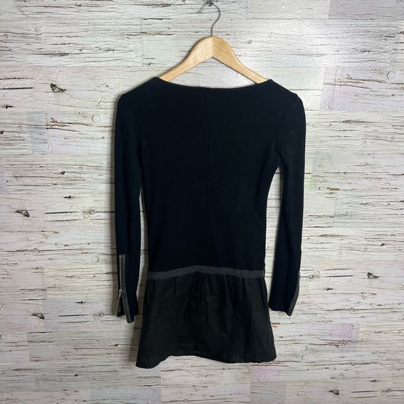 THEORY Black Keiran Classical Lambskin Leather Dress size xs - Picture 9 of 10